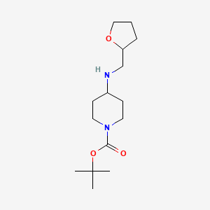 molecular formula C15H28N2O3 B6144308 tert-butyl 4-{[(oxolan-2-yl)methyl]amino}piperidine-1-carboxylate CAS No. 1154102-01-8