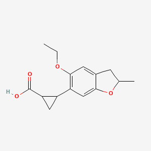 rac-(1R,2R)-2-(5-ethoxy-2-methyl-2,3-dihydro-1-benzofuran-6-yl)cyclopropane-1-carboxylic acid