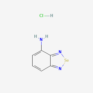molecular formula C6H6ClN3Se B6144330 2,1,3-benzoselenadiazol-4-amine hydrochloride CAS No. 1171578-01-0