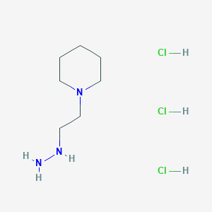 molecular formula C7H20Cl3N3 B6144369 1-(2-hydrazinylethyl)piperidine trihydrochloride CAS No. 1177337-14-2
