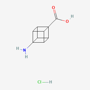 molecular formula C9H10ClNO2 B6144389 8-aminocubane-1-carboxylic acid hydrochloride CAS No. 60462-23-9