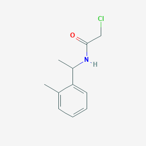 molecular formula C11H14ClNO B6144435 2-chloro-N-[1-(2-methylphenyl)ethyl]acetamide CAS No. 790272-37-6