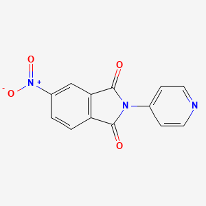 5-nitro-2-(pyridin-4-yl)-2,3-dihydro-1H-isoindole-1,3-dione
