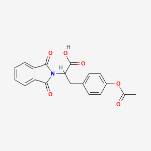 molecular formula C19H15NO6 B6144466 3-[4-(acetyloxy)phenyl]-2-(1,3-dioxo-2,3-dihydro-1H-isoindol-2-yl)propanoic acid CAS No. 345585-35-5