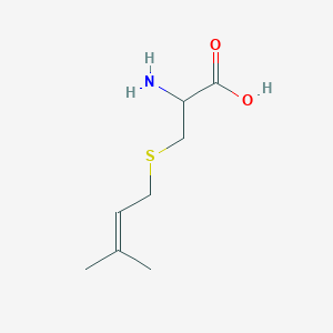 molecular formula C8H15NO2S B6144480 2-氨基-3-[(3-甲基丁-2-烯-1-基)硫烷基]丙酸 CAS No. 1396966-61-2