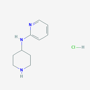 molecular formula C10H16ClN3 B6144488 N-(piperidin-4-yl)pyridin-2-amine hydrochloride CAS No. 1185310-73-9