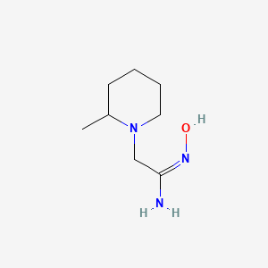 molecular formula C8H17N3O B6144502 N'-hydroxy-2-(2-methylpiperidin-1-yl)ethanimidamide CAS No. 1016794-51-6