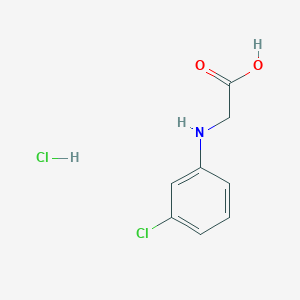 2-[(3-chlorophenyl)amino]acetic acid hydrochloride