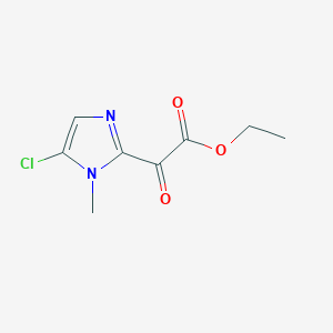 molecular formula C8H9ClN2O3 B6144554 ethyl 2-(5-chloro-1-methyl-1H-imidazol-2-yl)-2-oxoacetate CAS No. 1210133-00-8