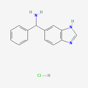 1H-1,3-benzodiazol-5-yl(phenyl)methanamine hydrochloride
