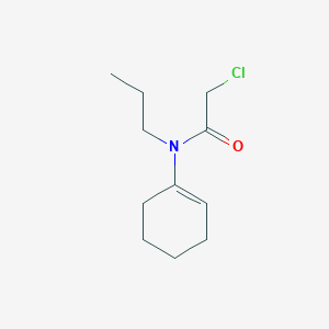 molecular formula C11H18ClNO B6144576 2-chloro-N-cyclohex-1-en-1-yl-N-propylacetamide CAS No. 21417-17-4