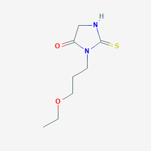 molecular formula C8H14N2O2S B6144583 1-(3-ethoxypropyl)-2-sulfanyl-4,5-dihydro-1H-imidazol-5-one CAS No. 852940-57-9