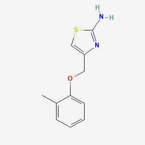 molecular formula C11H12N2OS B6144616 4-(2-methylphenoxymethyl)-1,3-thiazol-2-amine CAS No. 879145-29-6
