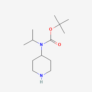molecular formula C13H26N2O2 B6144647 tert-butyl N-(piperidin-4-yl)-N-(propan-2-yl)carbamate CAS No. 690998-90-4