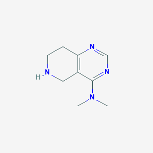 molecular formula C9H14N4 B6144697 N,N-dimethyl-5H,6H,7H,8H-pyrido[4,3-d]pyrimidin-4-amine CAS No. 1258640-33-3