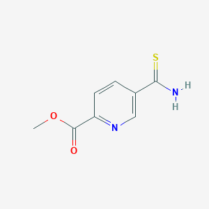 molecular formula C8H8N2O2S B6144698 methyl 5-carbamothioylpyridine-2-carboxylate CAS No. 1303890-63-2