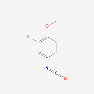 molecular formula C8H6BrNO2 B6144712 2-bromo-4-isocyanato-1-methoxybenzene CAS No. 65175-87-3