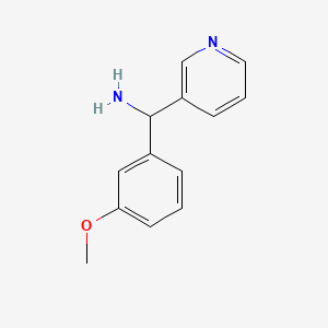 molecular formula C13H14N2O B6144719 (3-methoxyphenyl)(pyridin-3-yl)methanamine CAS No. 1179663-56-9