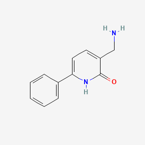 molecular formula C12H12N2O B6144730 3-(aminomethyl)-6-phenyl-1,2-dihydropyridin-2-one CAS No. 1248701-76-9