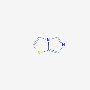 molecular formula C5H4N2S B6145799 imidazo[4,3-b][1,3]thiazole CAS No. 251-89-8