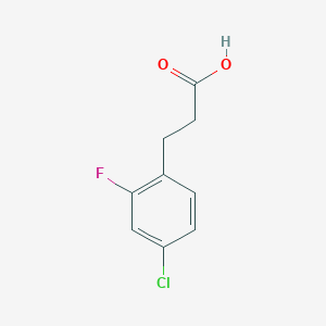 molecular formula C9H8ClFO2 B061465 3-(4-氯-2-氟苯基)丙酸 CAS No. 174603-48-6