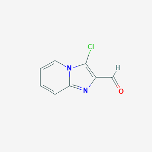 molecular formula C8H5ClN2O B061468 3-Chloroimidazo[1,2-a]pyridine-2-carbaldehyde CAS No. 497058-00-1