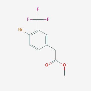 molecular formula C10H8BrF3O2 B6146832 methyl 2-[4-bromo-3-(trifluoromethyl)phenyl]acetate CAS No. 1159512-71-6