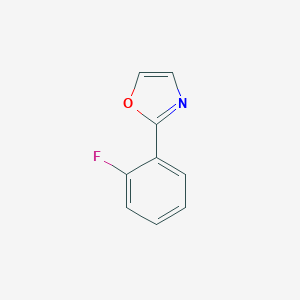 molecular formula C9H6FNO B061471 2-(2-氟苯基)噁唑 CAS No. 178672-06-5