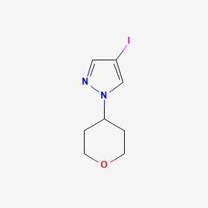 molecular formula C8H11IN2O B6147275 4-碘-1-(氧杂-4-基)-1H-吡唑 CAS No. 1175274-93-7