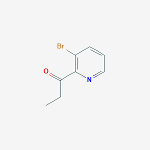 molecular formula C8H8BrNO B6147341 1-(3-溴吡啶-2-基)丙-1-酮 CAS No. 1564906-03-1