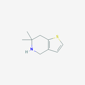 molecular formula C9H13NS B061480 6,6-Dimethyl-4,5,6,7-tetrahydrothieno[3,2-c]pyridine CAS No. 189019-57-6
