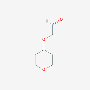 molecular formula C7H12O3 B6148270 2-(氧杂-4-基)乙醛 CAS No. 1250434-30-0