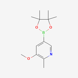 3-methoxy-2-methyl-5-(4,4,5,5-tetramethyl-1,3,2-dioxaborolan-2-yl)pyridine