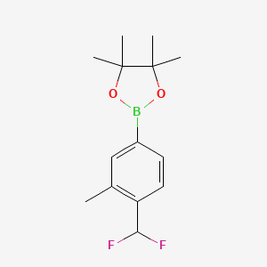 2-[4-(difluoromethyl)-3-methylphenyl]-4,4,5,5-tetramethyl-1,3,2-dioxaborolane
