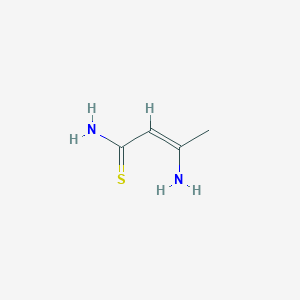 molecular formula C4H8N2S B6149773 3-aminobut-2-enethioamide CAS No. 59846-46-7