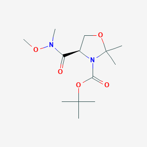 B061499 (R)-3-Boc-4-(Methoxymethylcarbamoyl)-2,2-dimethyloxazolidine CAS No. 167102-62-7