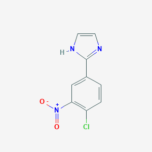 molecular formula C9H6ClN3O2 B061512 2-(4-chloro-3-nitrophenyl)-1H-imidazole CAS No. 171875-00-6