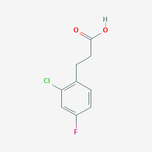 molecular formula C9H8ClFO2 B061514 3-(2-Chloro-4-fluorophenyl)propanoic acid CAS No. 174603-38-4