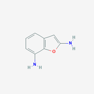 molecular formula C8H8N2O B061525 1-Benzofuran-2,7-diamine CAS No. 184168-71-6