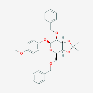 (3AS,4R,6S,7R,7aS)-7-(benzyloxy)-4-((benzyloxy)methyl)-6-(4-methoxyphenoxy)-2,2-dimethyltetrahydro-3aH-[1,3]dioxolo[4,5-c]pyran