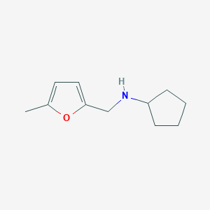 molecular formula C11H17NO B6152968 N-[(5-methylfuran-2-yl)methyl]cyclopentanamine CAS No. 142920-61-4