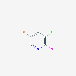 molecular formula C5H2BrClIN B6153298 5-bromo-3-chloro-2-iodopyridine CAS No. 1159186-43-2