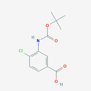 3-((tert-Butoxycarbonyl)amino)-4-chlorobenzoic acid