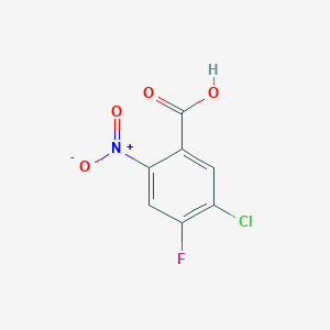 molecular formula C7H3ClFNO4 B6153769 5-chloro-4-fluoro-2-nitrobenzoic acid CAS No. 138762-97-7