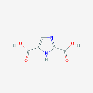 molecular formula C5H4N2O4 B061541 1H-Imidazole-2,4-dicarboxylic acid CAS No. 175874-61-0