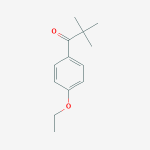molecular formula C13H18O2 B061545 1-(4-Ethoxyphenyl)-2,2-dimethylpropan-1-one CAS No. 170455-86-4