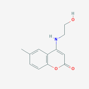 4-[(2-hydroxyethyl)amino]-6-methyl-2H-chromen-2-one