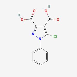 5-chloro-1-phenyl-1H-pyrazole-3,4-dicarboxylic acid