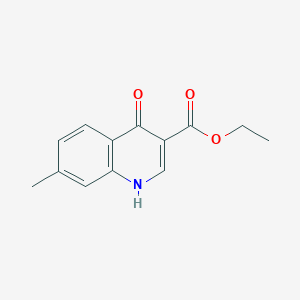 molecular formula C13H13NO3 B6156129 ethyl 4-hydroxy-7-methylquinoline-3-carboxylate CAS No. 41460-18-8
