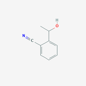molecular formula C9H9NO B061570 2-(1-Hydroxyethyl)benzonitrile CAS No. 182964-49-4